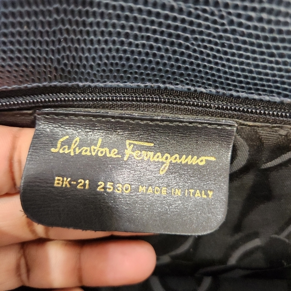 🖤▪️Salvatore Ferragamo ▪️Tote bag Vera canvas Black 🖤 - Picture 7 of 10